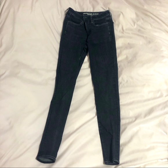 Dark Wash Super High Waisted Jeggings - Picture 4 of 7